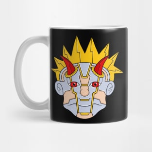 Mecha cyborg red horns and eyes Mug